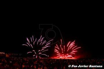 Los fuegos de Melenara 2018 (Foto Francisco Santana Ravelo)